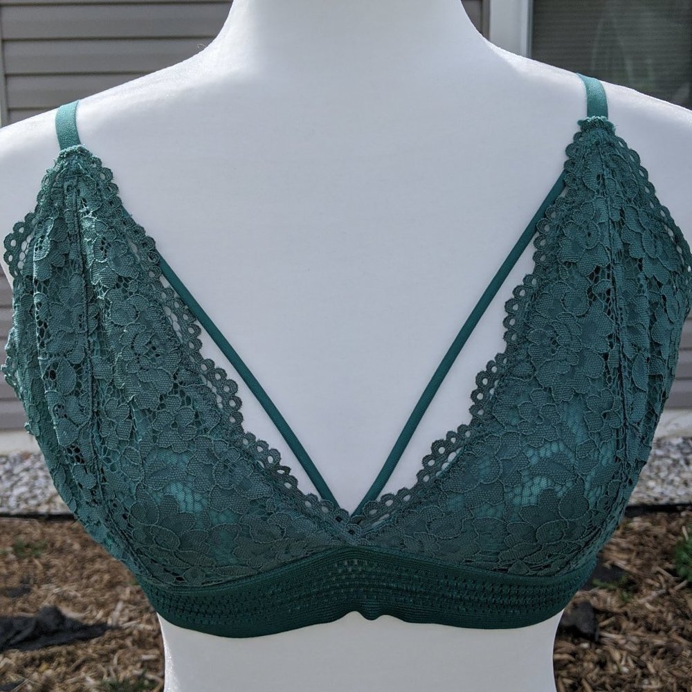 Green Lace Bralette